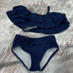 Janie and Jack Navy Kids Swim Bikini
